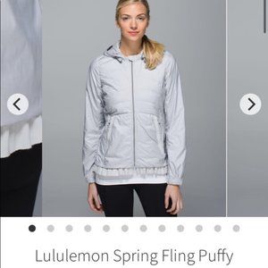lululemon athletica Women's Light Gray Spring Fling Puffy Jacket